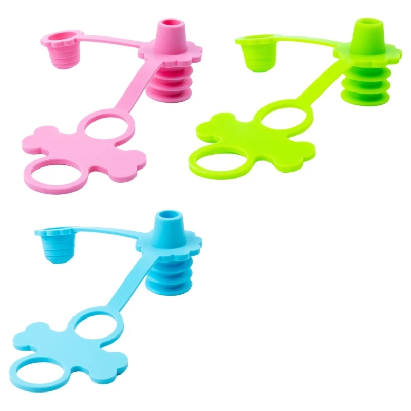 Child Safe Silicone Bottle Spout Attachments Easy to Drink Water Bottle Toppers QX2D