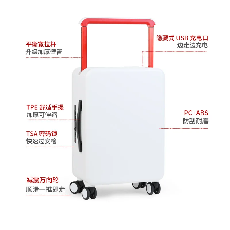 حقيبة - تصميم مركزي جديد، قضيب ربط عريض وقابل لإعادة الشحن (20 بوصة للصعود)