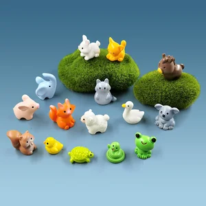 Minyatür Peri Bahçe Dekorasyon Aksesuarları, Fil, Sincap, Tilki, Tavşan, Koyun, Domuz, Kedi, At, Kurbağa, Kaplumbağa, Yılan, 15 parça Bahçedeki 6 büyük koyun satışı, no. 6
