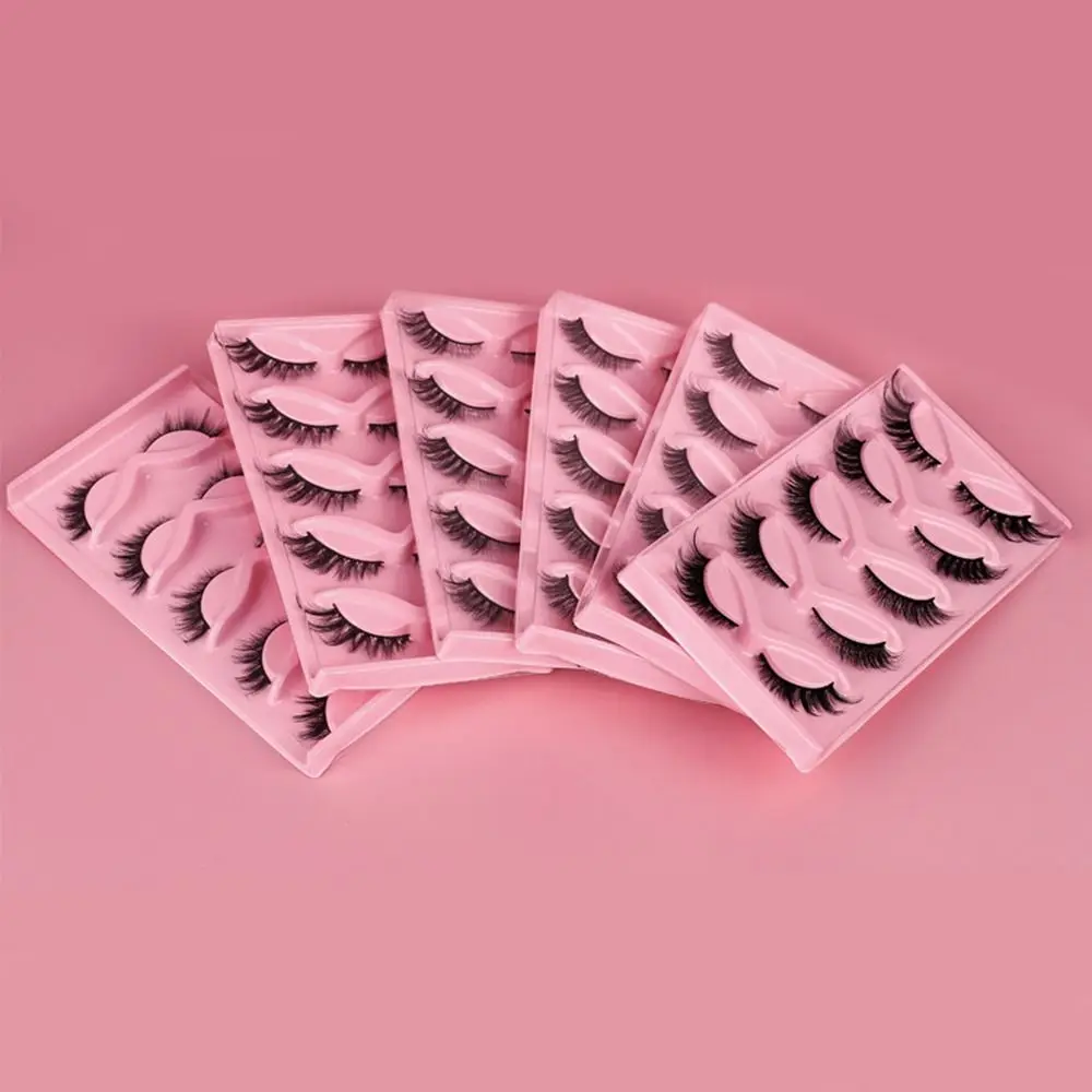 Hot Natural Appearance False Eyelashes Fluffy 13mm Cat Eyelashes Long Soft Mink Fox Eyelashes Women Girls