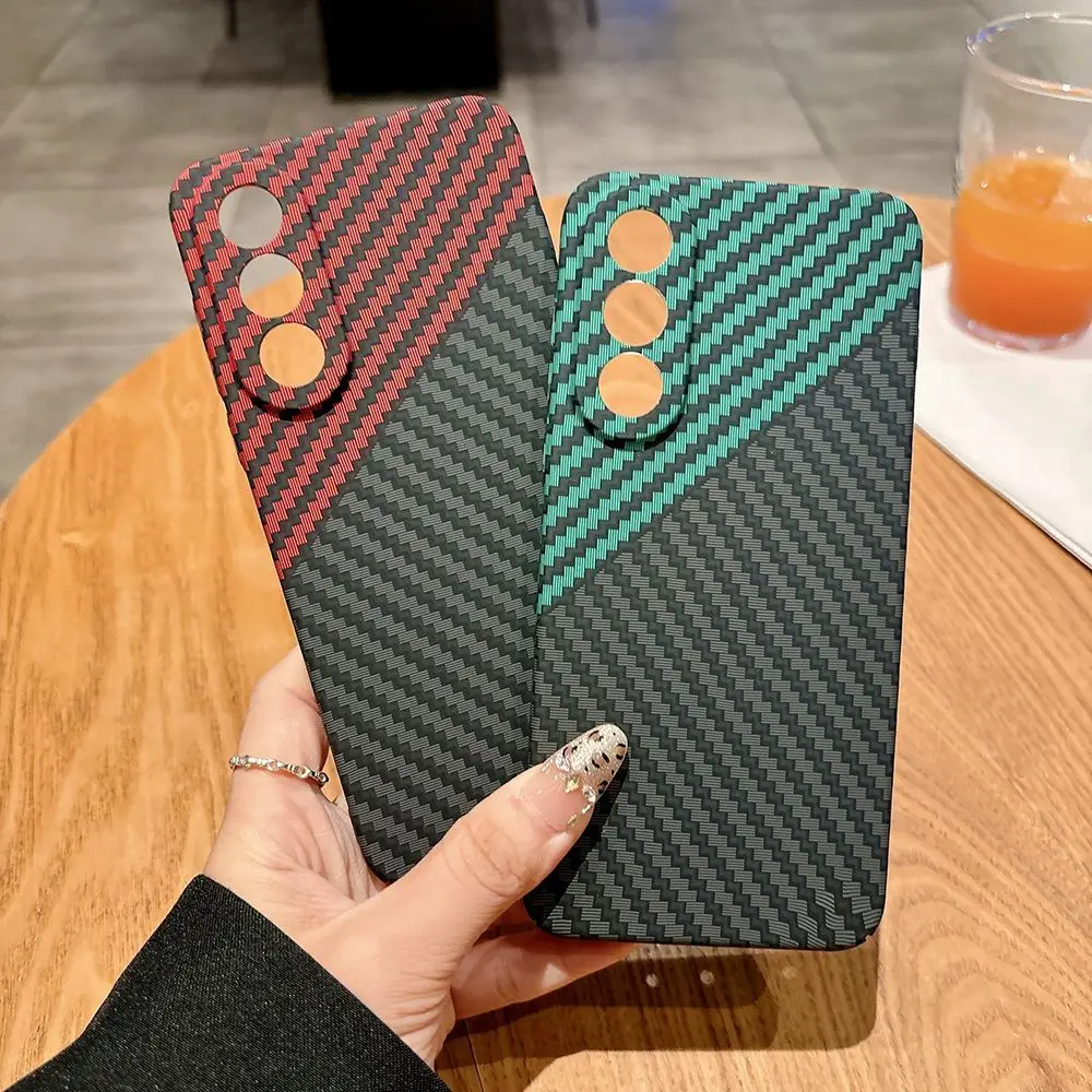 

Case For OnePlus Nord5 ACE5 Ultra Fashion Texture Carbon Fiber PC Skin-friendly Cover For OnePlus Nord 5 Shockproof Bumper Funda