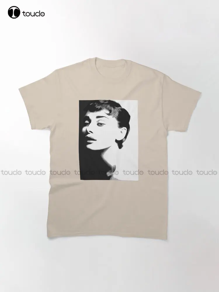 Audrey Hepburn #8 Classic T-Shirt Custom Aldult Teen Unisex Digital Printing Tee Shirts Funny Art Streetwear Cartoon Tee Xs-5Xl