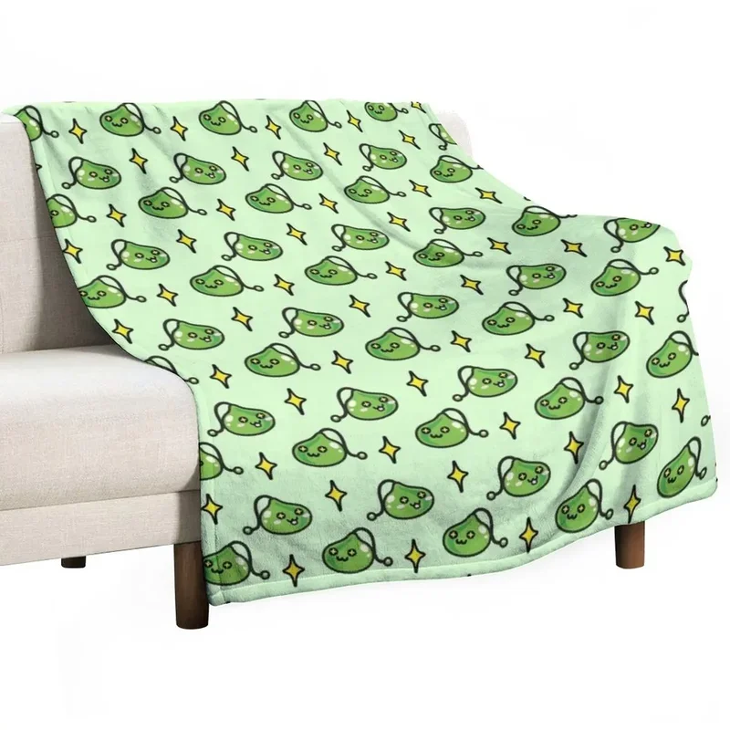 Cute Maplestory Slime Throw Blanket Multi-Purpose Sofas Blanket Fluffy@0￥