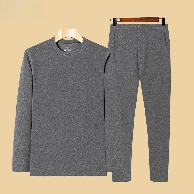 

Двустороннее термобелье для мужчин, осень и зима, комплект на утолщенной флисовой подкладке, длинные кальсоны