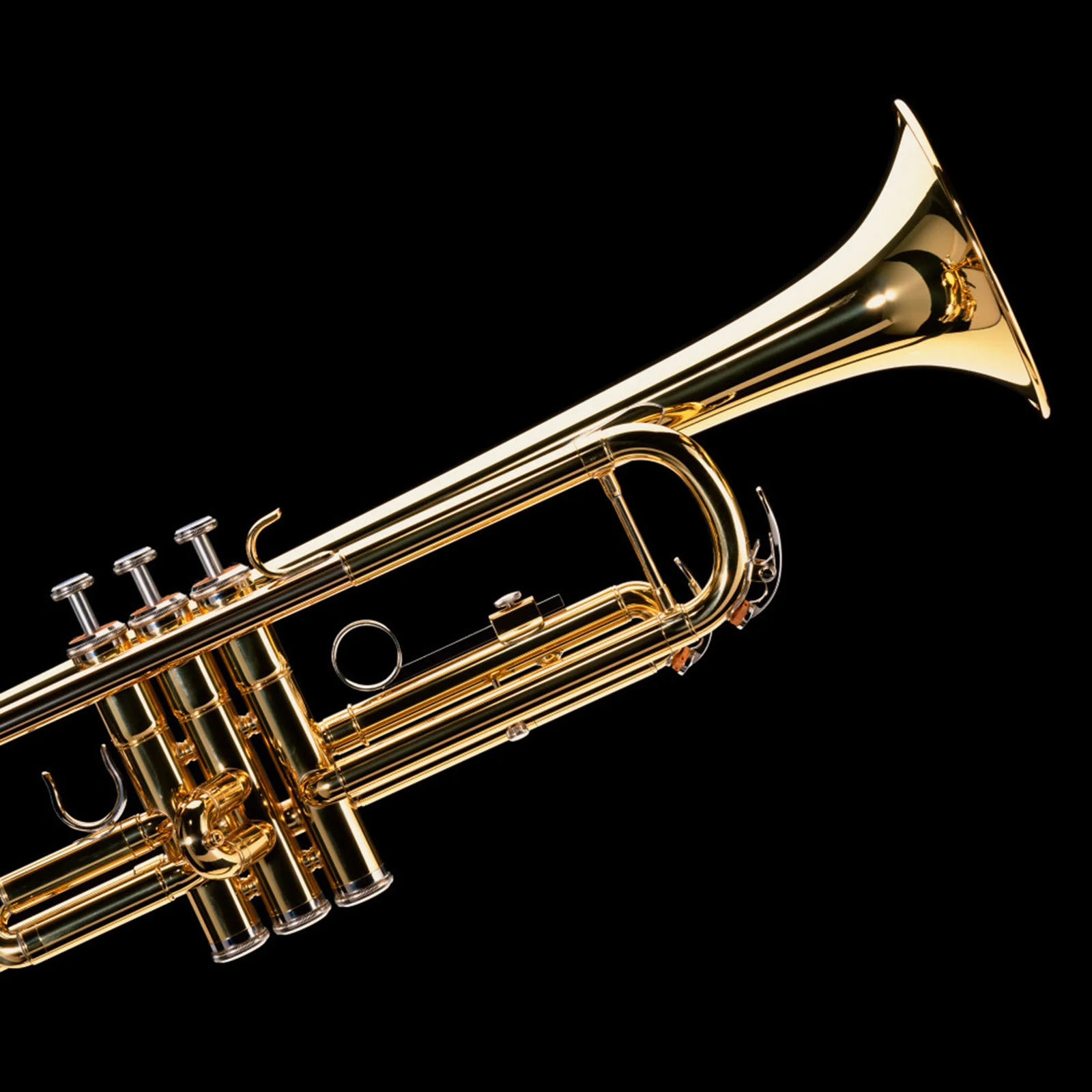 1 مجموعة البوق البنصر ملحق معدني قوي دائم سطح أملس البوق البنصر ملحقات الآلات الموسيقية #2