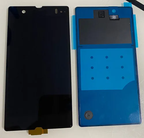 Para sony xperia z display tela de toque para sony xperi z lcd digitador assembléia l36h c6603 c6602 lcd wear frame habitação capa