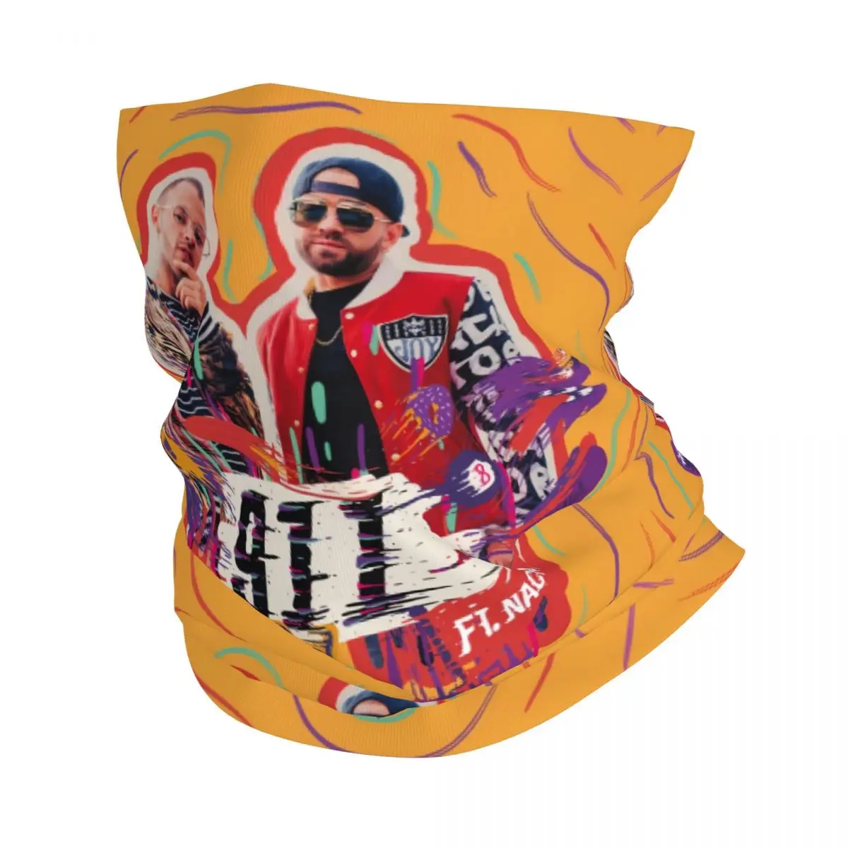 

Colombian Feid Ferxxo бандана для шеи, теплый ветрозащитный шарф для лица для пеших прогулок, рэпер, рэп, музыка, певица, гетры, повязка на голову