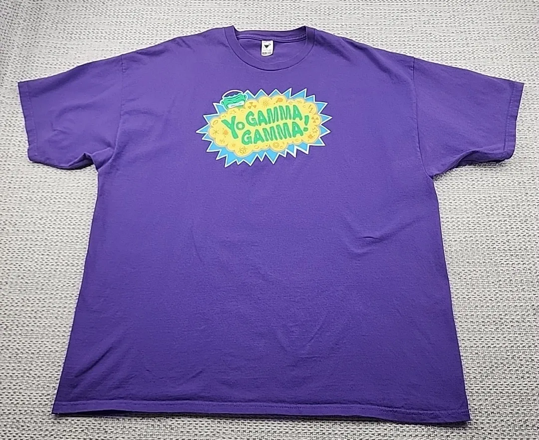 TeeFury Shirt Mens 2XL Yo Gamma Gamma Graphic Purple Short Sleeve