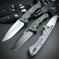NEW 615BK-1401 Tactical Mini-Rukus Black Coated Folding Sharp Knife S30V Blade G10 Handles Outdoor Camping Hunting Pocket Knives