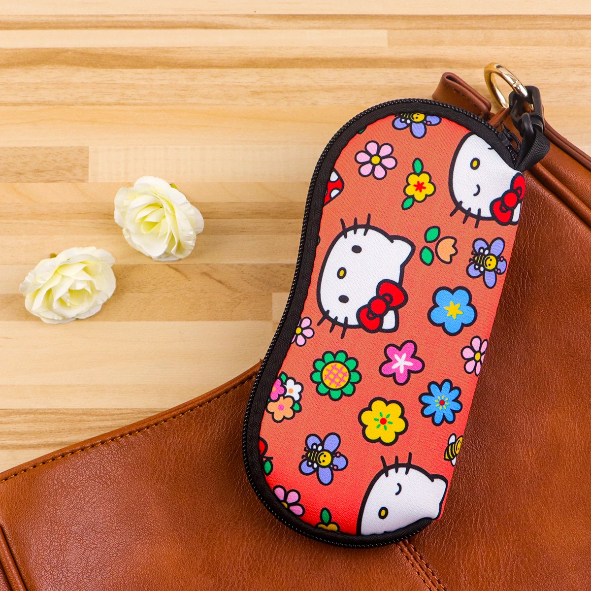 Popular Cartoon Anime  Figures Eyewear Cases Cover Sunglasses Case Cute Animals Glasses Box With Zipper Portable Eyeglass Cases image 6
