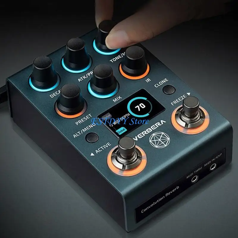 G6DE جيتار كهربائي متقدم Stompbox مؤثرات صوتية قابلة للتخصيص تشويه ترددات تأخير الإسكان العروض المحمولة