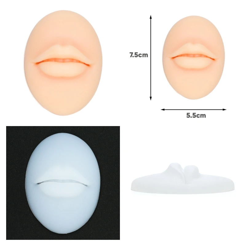 

1 шт. Новые 3D татуировки, силиконовые рты, татуировки, практика кожи для полуперманентного макияжа, начинающих и опытных татуировок