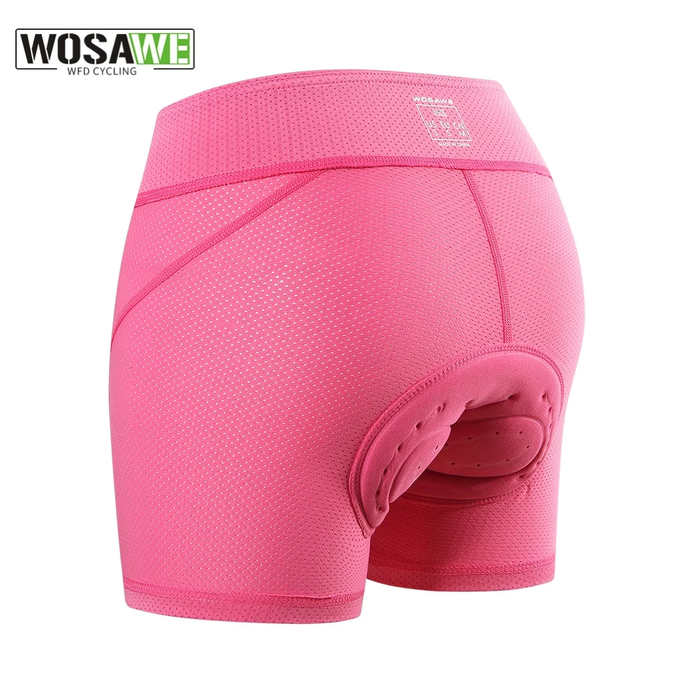 

WOSAWE High Quality Women's Cycling Shorts Comfortable Underwear Sponge Gel 3D Padded Bike Short Size S-XL Bike Short Pants