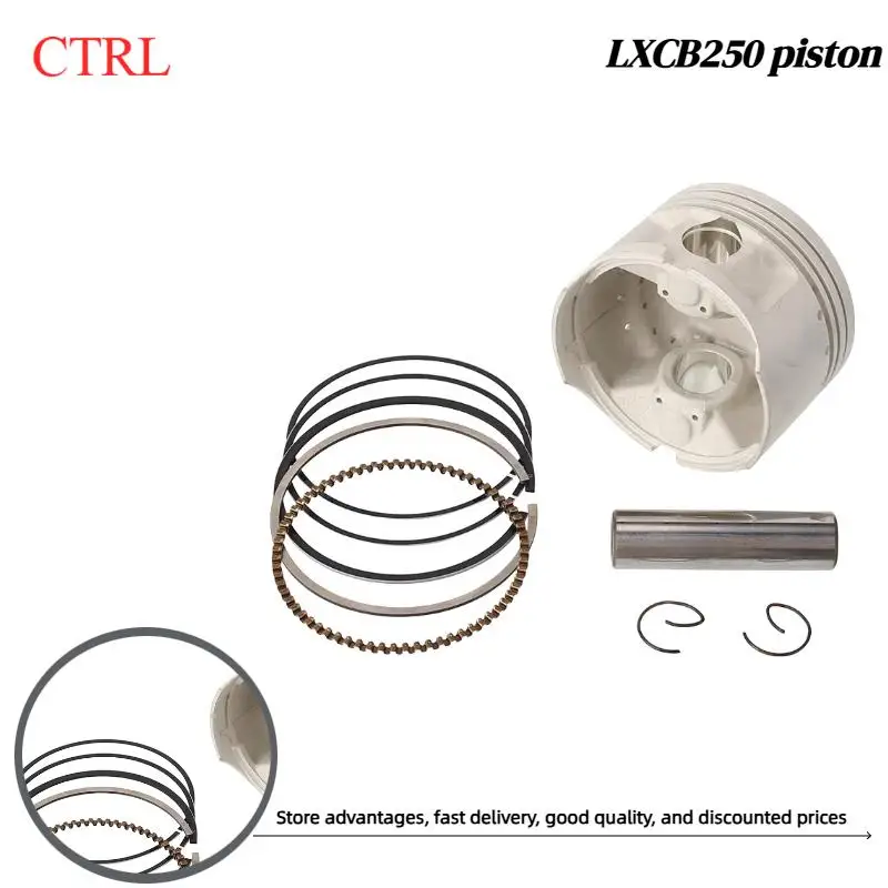 Motorcycle accessories CB250 water-cooled piston kit 70MM piston sleeve suitable for off-road vehicles ATV