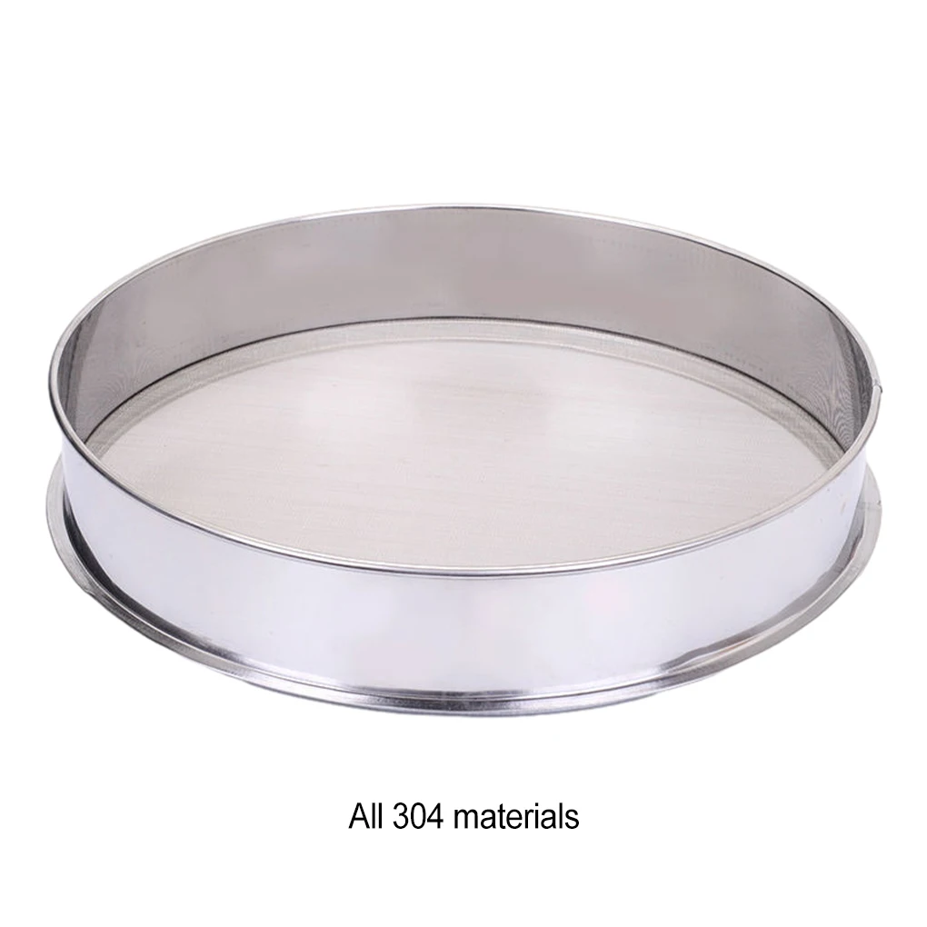 Multi-functional Stainless Steel Sieve All Kitchen Needs Smooth Edge Rolling Treatment Flour Sifter