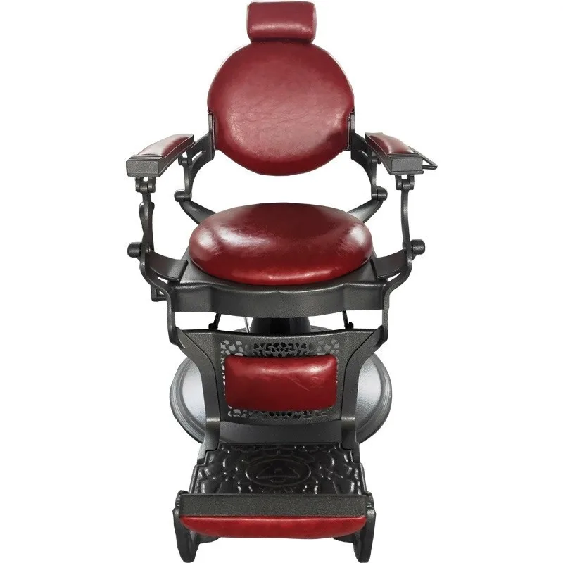 

Oil Head Men's Barber Chair Hair Salon Retro Can be reclined Perm, Dye and Shave