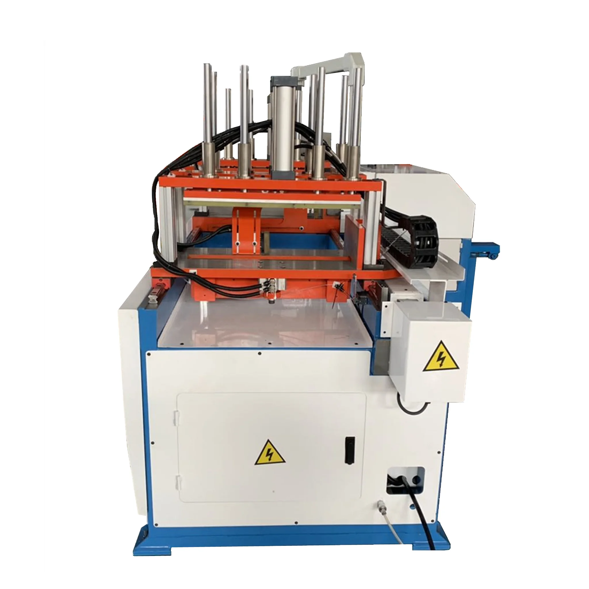 Aluminum Round Triangle Traffic Sign Cutter / Circle Road Sign Cutting Bending Edge Machine