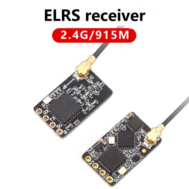 10PCS ELRS 915MHz / 2.4GHz NANO ExpressLRS Receiver with T type Antenna Support Wifi upgrade for RC FPV Drones Parts