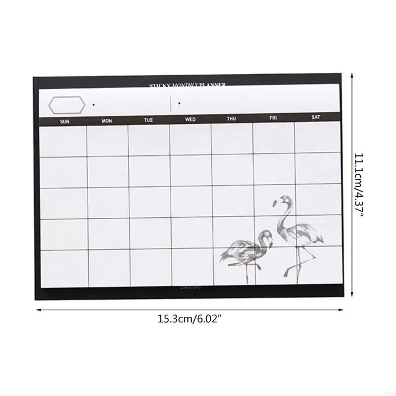 M5TB 30 Sheets Memo Pad Notepad Weekly Monthly To Do It Planner Study Schedule Plan Paper Papelaria Office Stationery