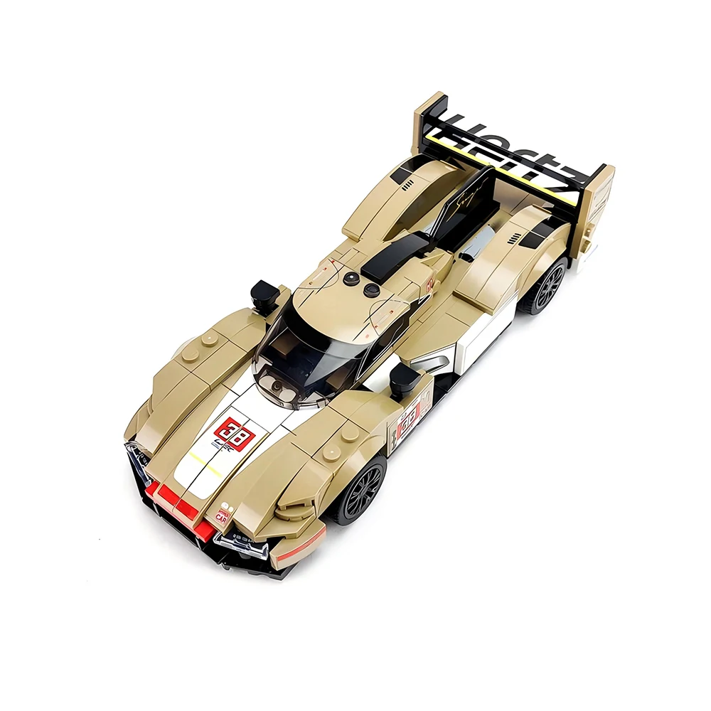 302PCS Velocidade MOC ​ ​ Campeão Le Mans 24 horas de resistência corrida 2023 WEC série 963 modelo de carro de corrida blocos de construção brinquedos infantis