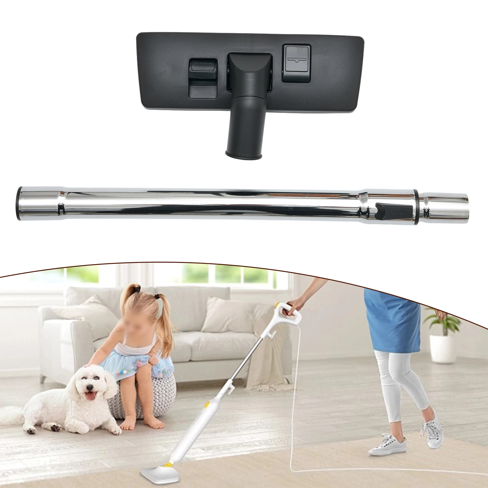 Extension Rod Tube Carpet Brush Inner Dia.35mm Vacuum Parts Vacuum Cleaner Accessories Home Cleaning Tools Vacuum Cleaner Nozzle
