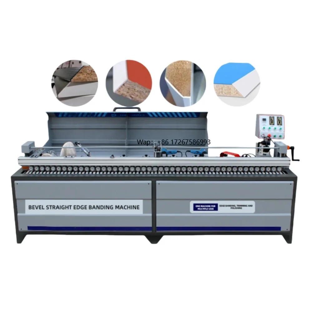 Automatic Mdf Edge Tape Machine Multifunction-45-Degree-Angle-Edge 5 Function Edge Gluing Machine