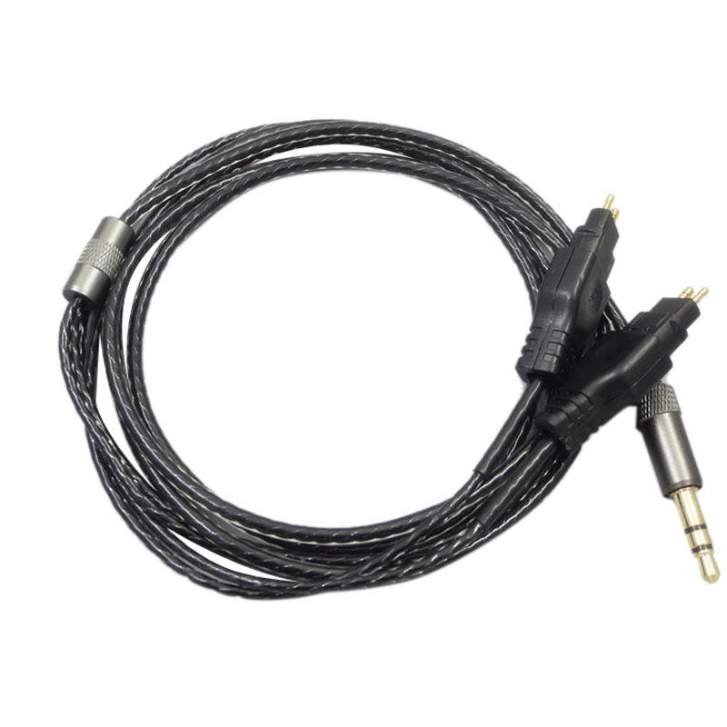 Cable de Audio de repuesto de 2M para auriculares Sennheiser HD414 HD650 HD600 HD580 HD25, duradero