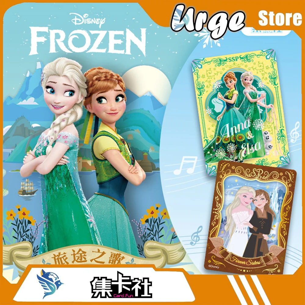 Card.Fun Cartoon Disney Frozen Song of the Journey Platinum Edition Collectible Cards Elsa Anna Blind Box Peripheral Card Gifts