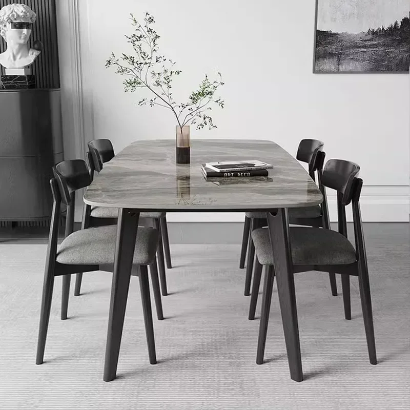 Modern Nordic Dining Table Luxury Waterproof Wooden Design Dining Table Living Breakfast Table A Manger Kitchen Furniture