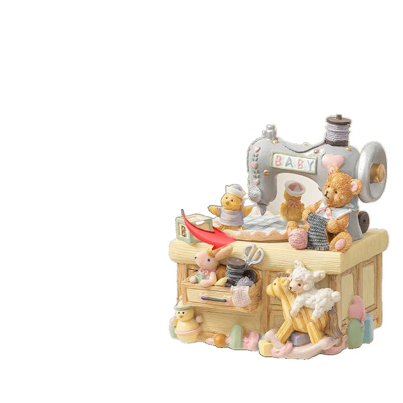 

Music Box Bear Spinning Music Box Children's Birthday Gift Girls
