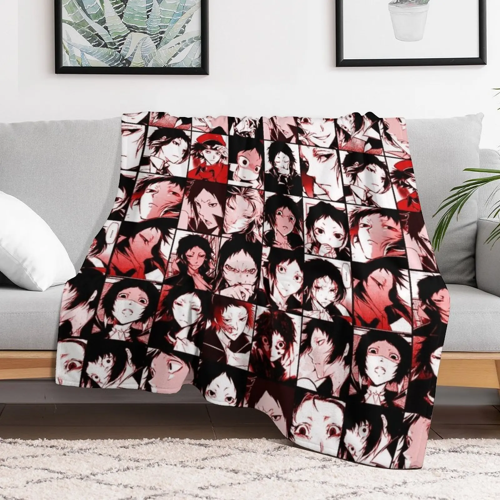 Akutagawa Ryunosuke- collage color version Throw Blanket Soft Big Luxury Designer christmas decoration For Baby Blankets