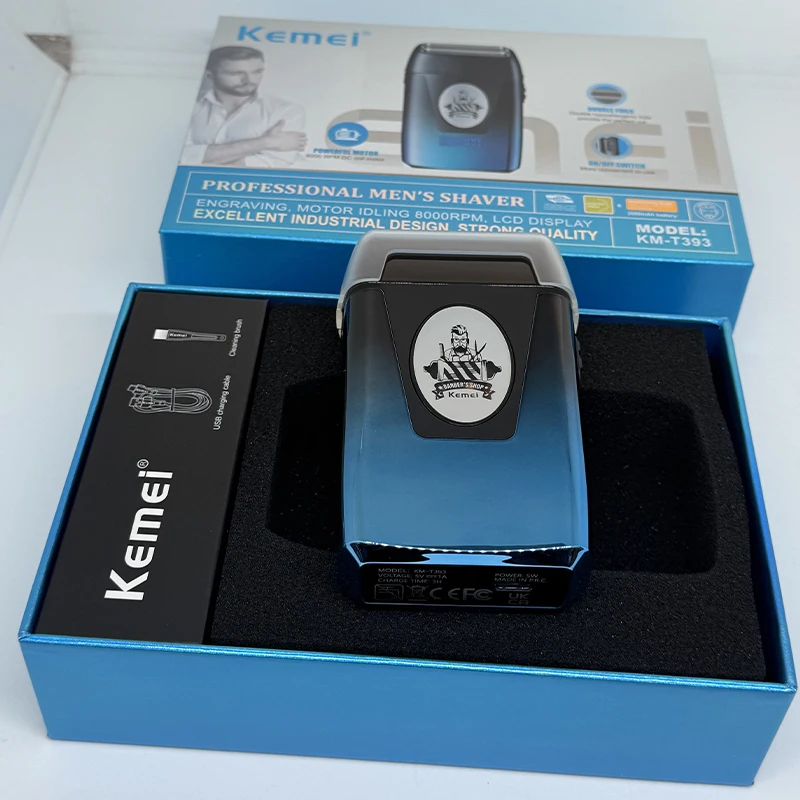 

Kemei USB Charging Electric Shaver For Men Reciprocating Twin Blade Razor Shaver Beard Trimmer Shaving Machine