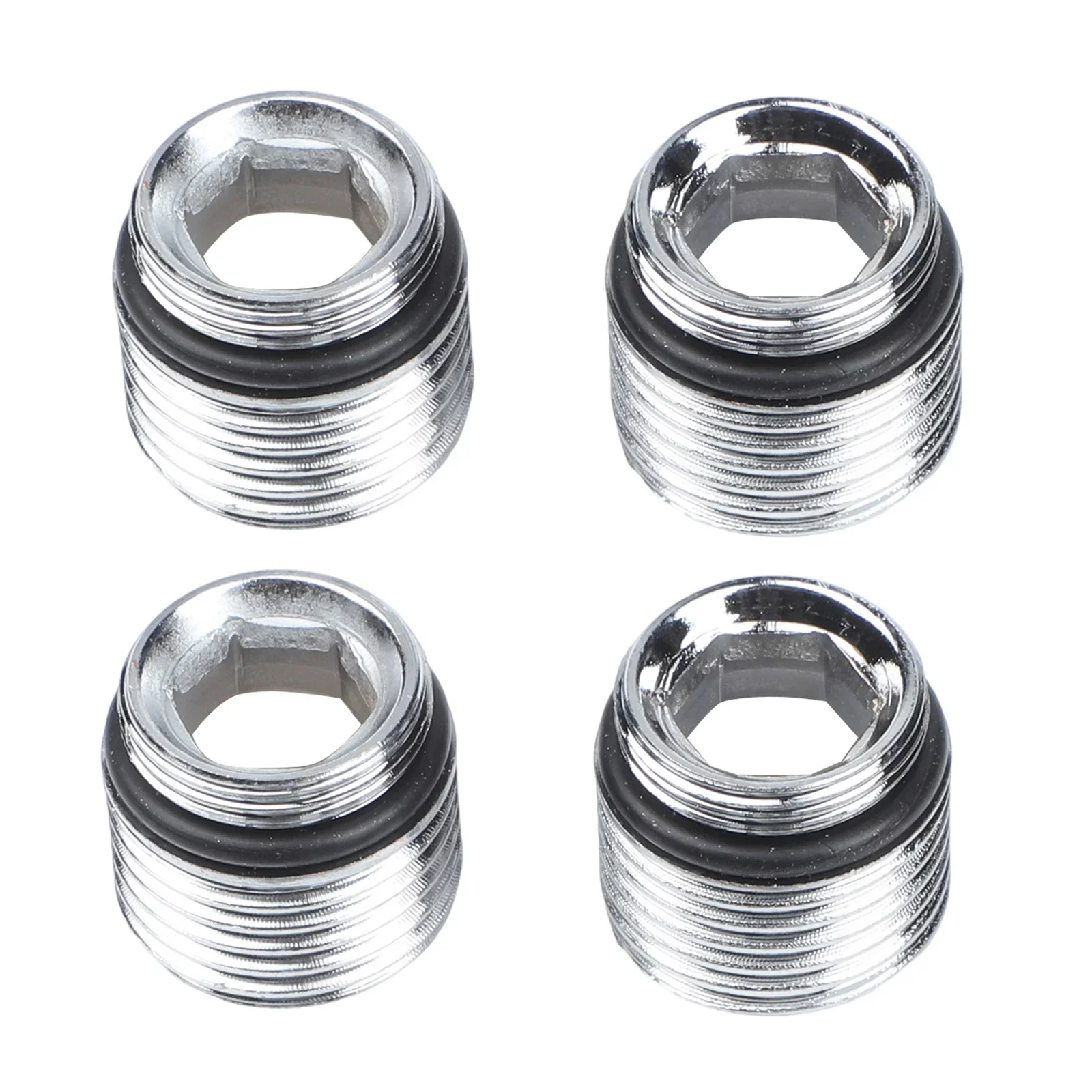 4 Tap Adapters 18mm X 1.0mm To 1/2 Thread Connectors Metal Construction For Compatibility With For Most Tap Fixtures