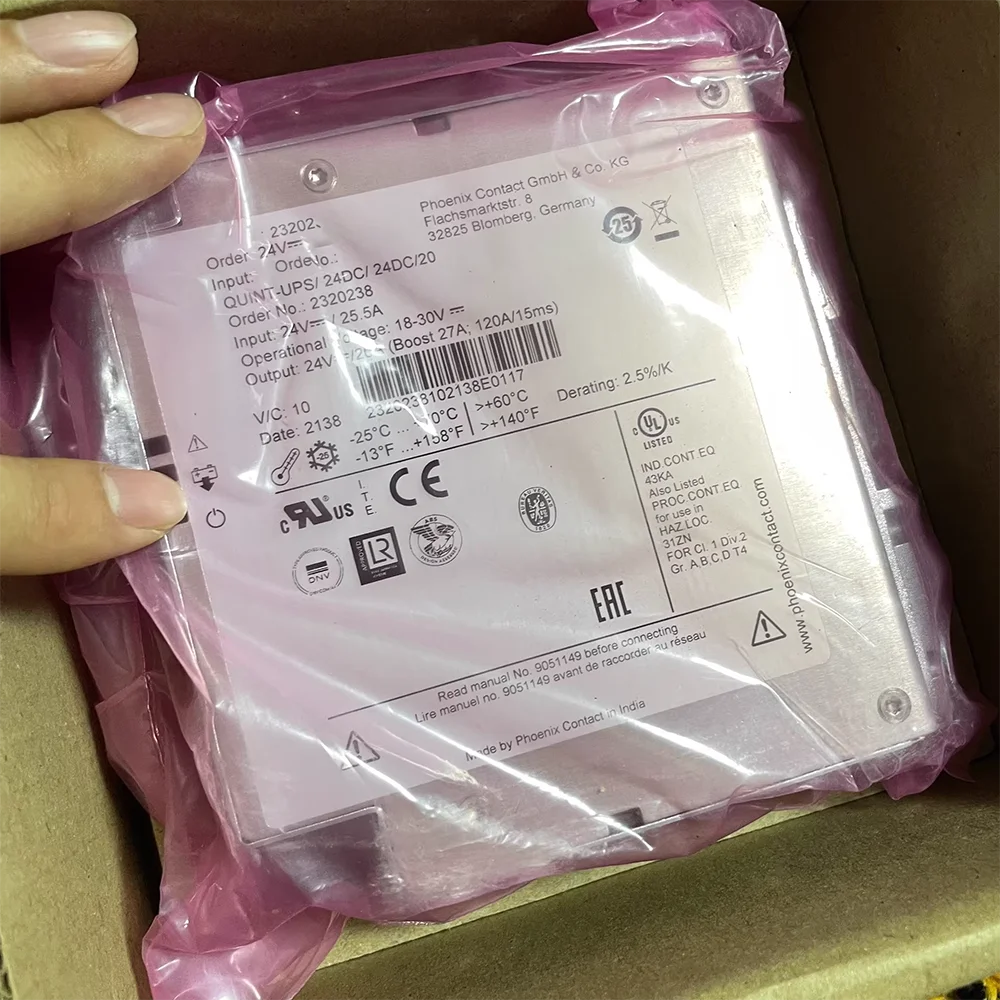 2320238 QUINT-UPS/24DC/24DC/20 QUINT DC-UPS For Phoenix UPS 24VDC/20A Uninterruptible Power Supply
