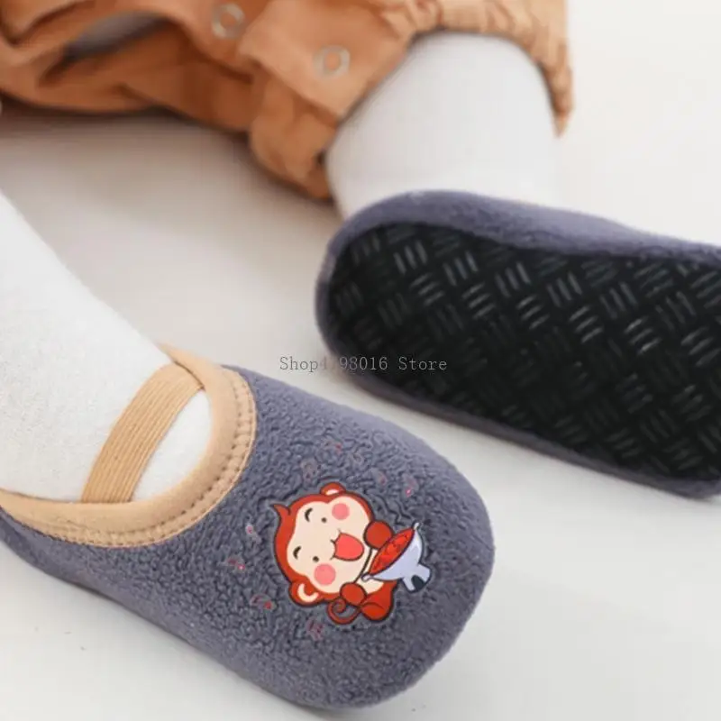 Baby Non-Slip Floor Socks Child Rubber Sole Non-Deform Socks First-Walker Shoes