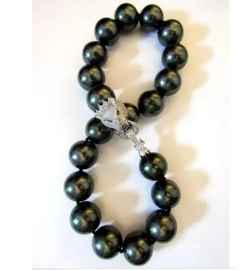 

Оригинальная распродажа, ожерелье с огромным жемчугом и кубическим жемчугом в форме пантеры, 20 мм, ожерелье из серебра 925 пробы, свадебное женское ожерелье Gi