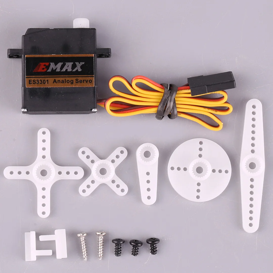 EMAX ES3001 Lichtgewicht Analoge Servo 43g Plastic Gear 4.8-6.0V voor RC Helicopter Boot Vliegtuig Standaard Afstandsbediening Servo