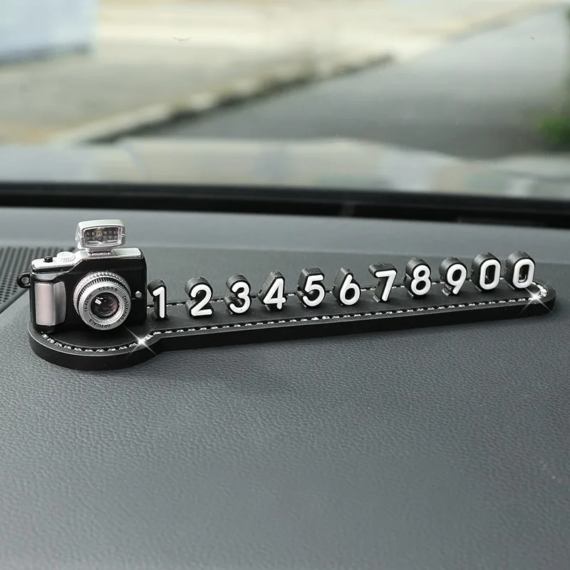 

Автомобильный номерной знак для временной парковки с держателем для телефона, регулируемый угол наклона для безопасной парковки