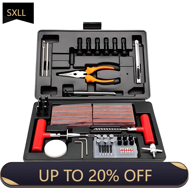 

SXLL 98-Piece GM Repair Tool Set for Automobiles, Motorcycles, and Electric Vehicles - Tire Repair Vacuum Tools