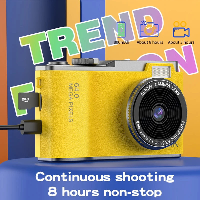 

4K HD Digital Camera 64MP Photography Camera Video Camcorder 2.4 inch Screen Camcorder for Photography for Kid Adult Beginners