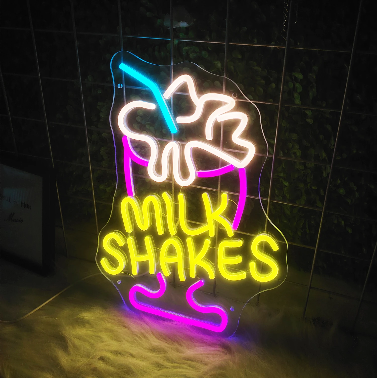 BUBBLE TEA Led Neon sign Room Wall Boba Tea Neon Light Decor USB Powered Hanging Acrylic For Milk Shakes Tea Bar Cafe Shop