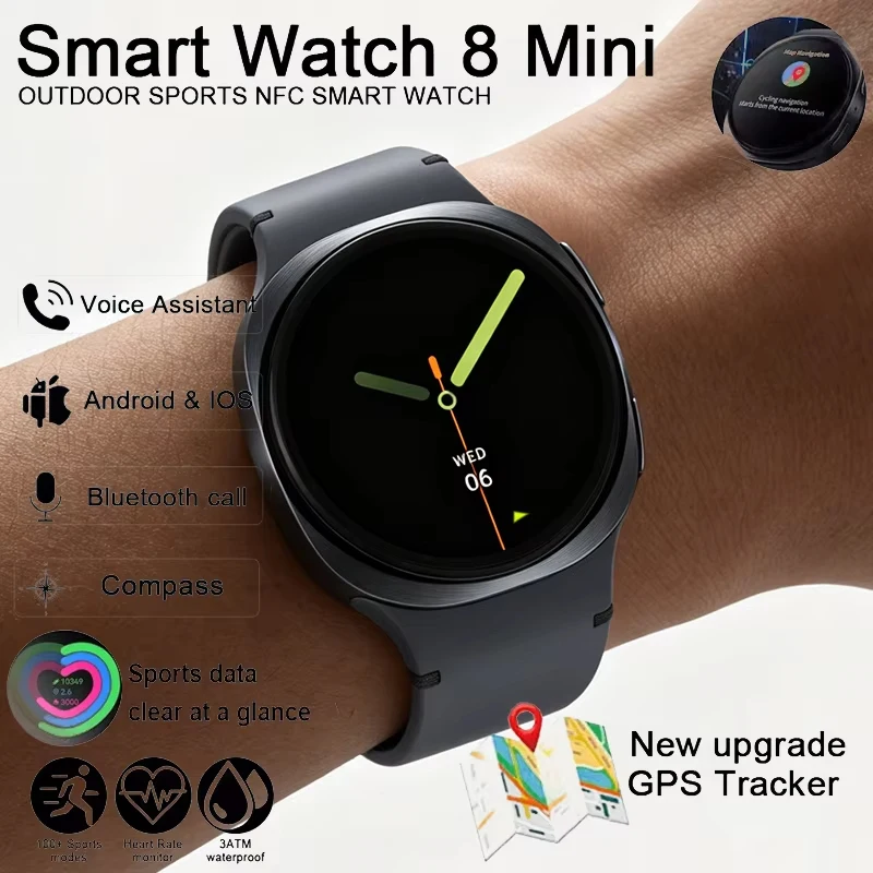 2026 New Watch 8 Mini GPS Track Smart Watch Men Women Map Na