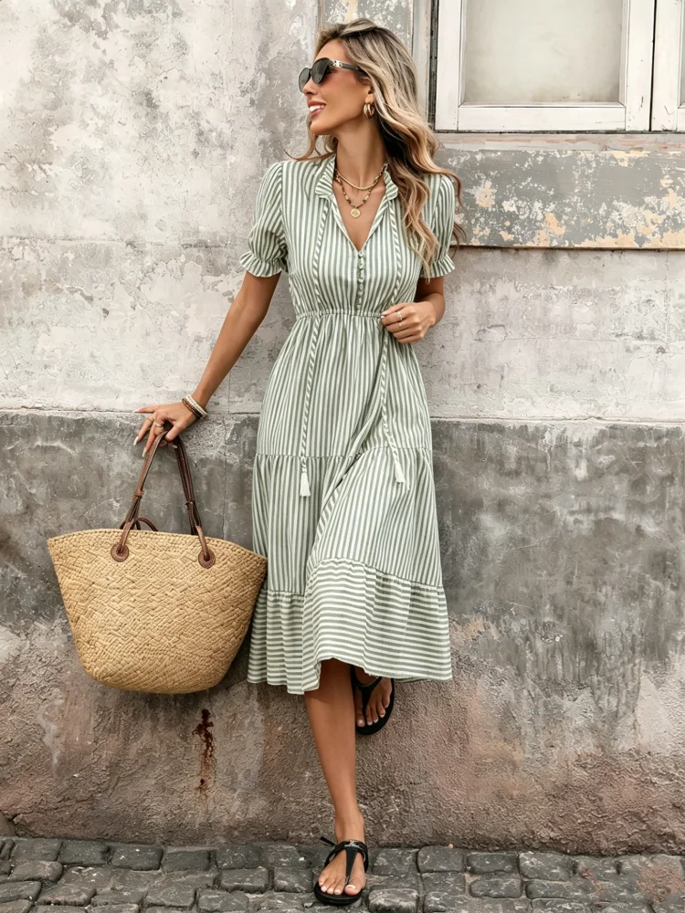 Thumbnail 4 - #92 Popular Womens Midi A-Line Dress Choices