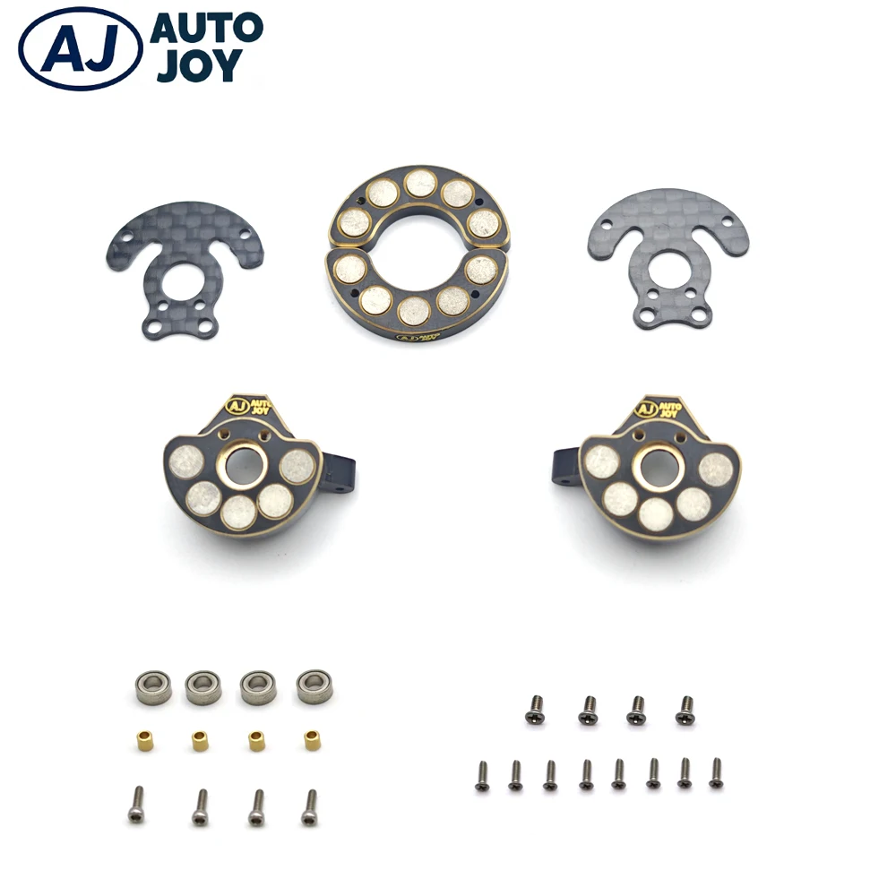 

AUTO JOY RC Вольфрамовая сталь и латунь 1,3 дюйма 1,8 дюйма Весы для колес Beadlock Передний порталАксельные противовесы для осевого SCX24 AX241/24