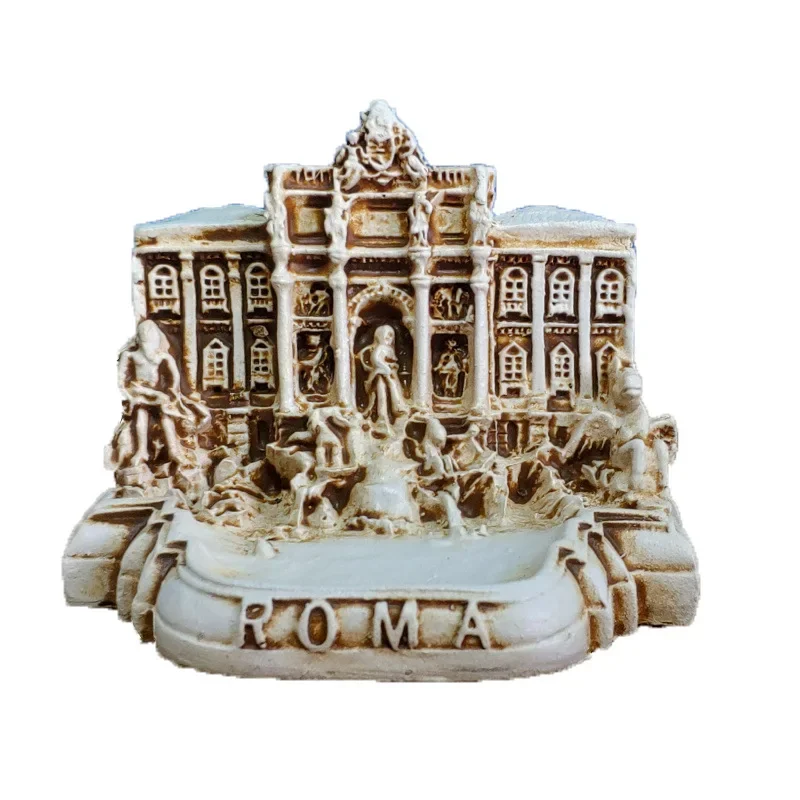 Fashion Rome Trevi Fountain Church Italy Rome souvenir resin decoration