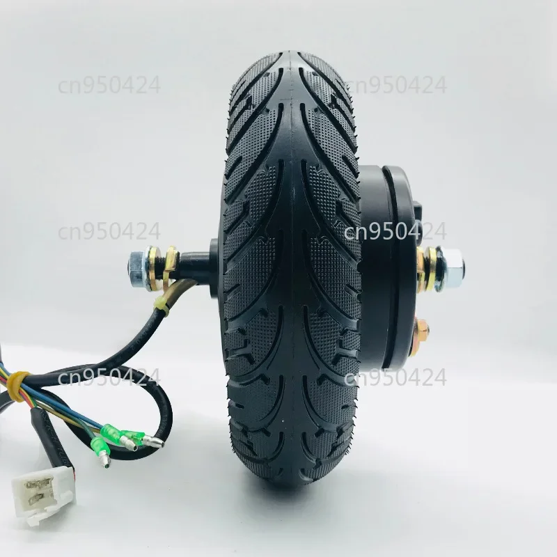 8-Inch Solid Tire Drum Brake Motor 24V/36V/48V 350W for Electric Scooter/Dolphin Bike/E-Bike