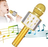 Karaoke Microphone, Portable Wireless Bluetooth Karaoke Mic for Adults&Kids Outdoor Party, Karaoke Machine for All Smartphone