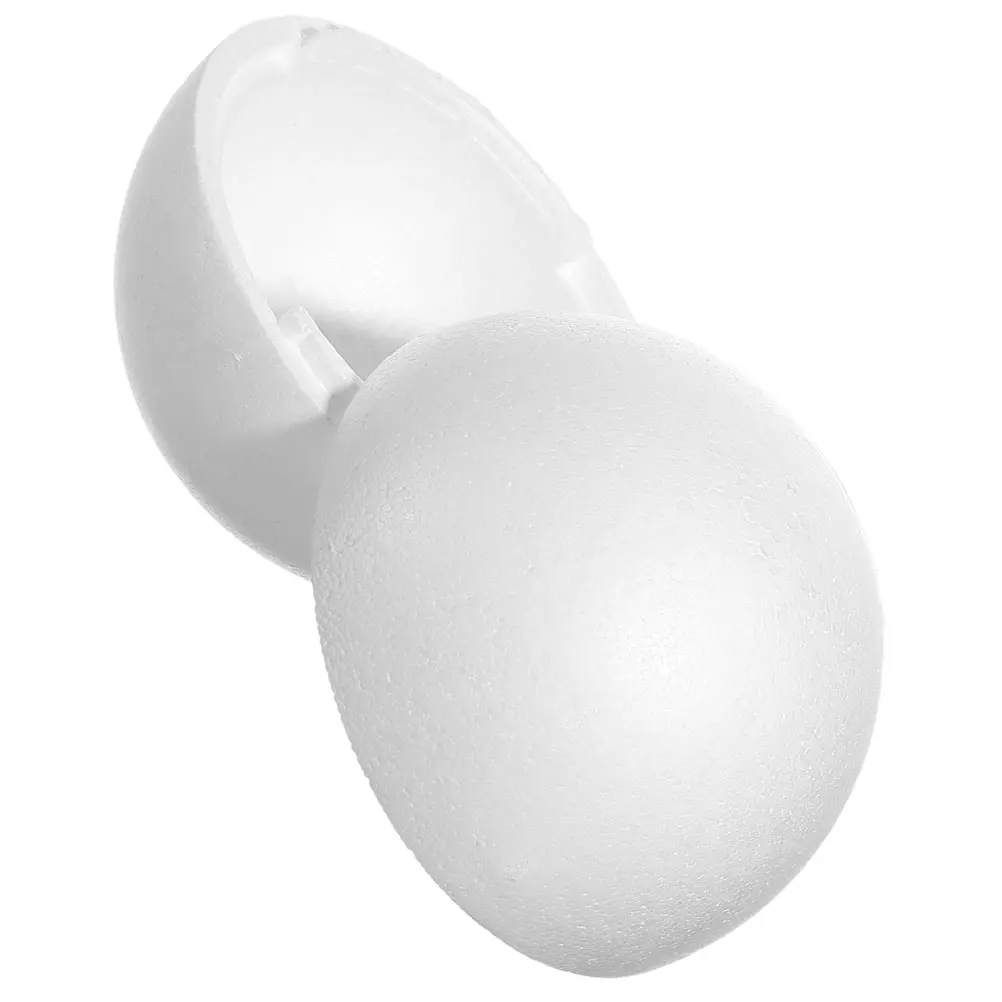 Palline cave in schiuma per artigianato Cerchi in polistirolo Forme di sfere Decorazione bianca Progetti fai da te Forniture artigianali con palline in schiuma