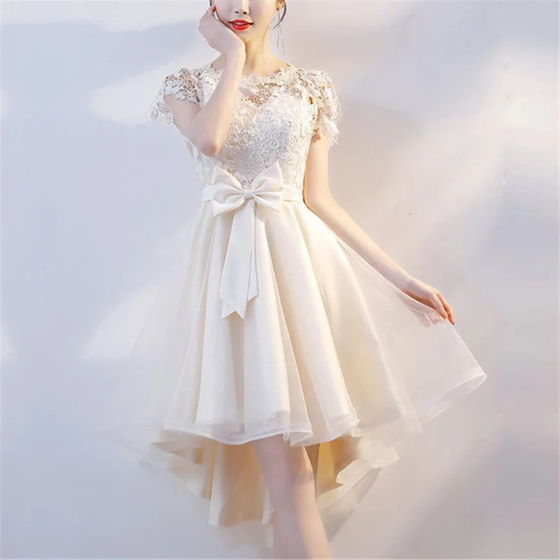 Dama de honor dulce memoria champán blanco rojo negro Vestidos de - Main Image