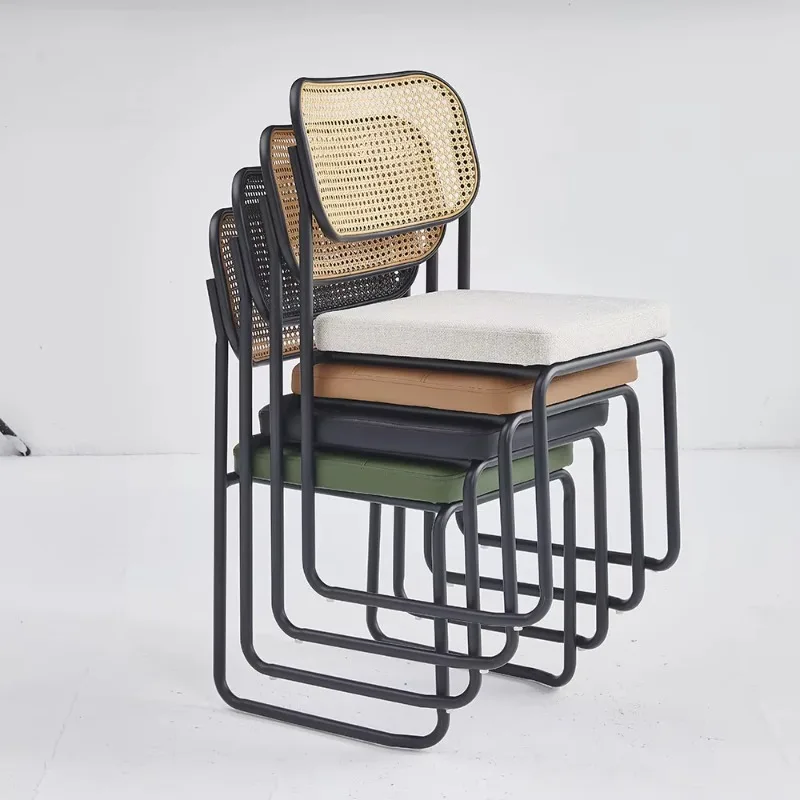 

Modern Nordic Luxury Dining Chairs with Fabric & Leather Upholstery Metal Frame-Comfortable Durable for Home Office Dining Rooms